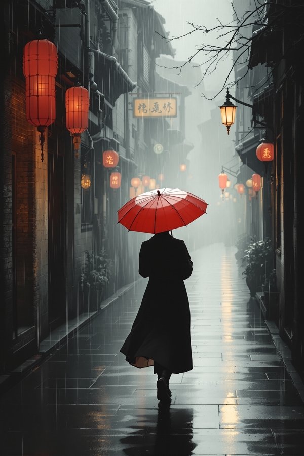 雨巷海报
